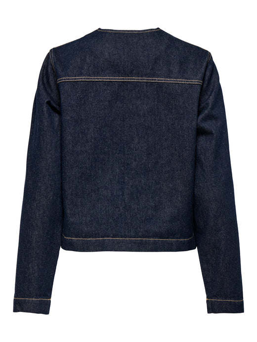 JDY - Jdylouise-Lilie Ls Button Jacket - 4889792 Dark Blue Denim Jakker 
