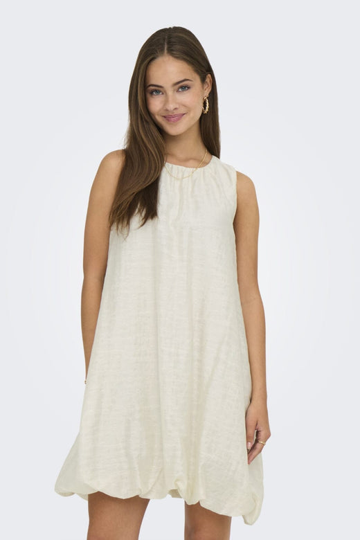 JDY - Jdylucca S/L Bubblehem Dress - 4893775 Birch