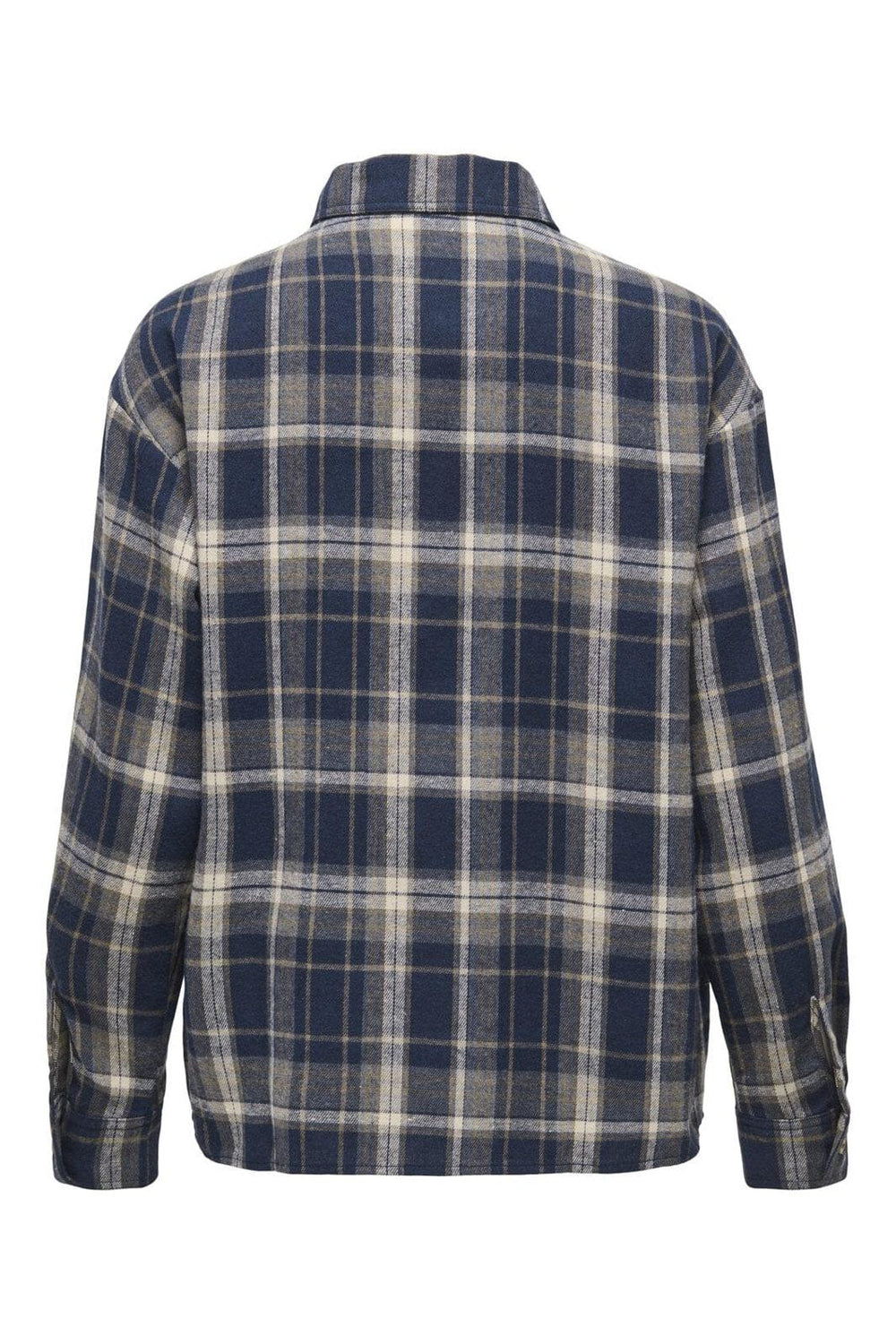 JDY - Jdymaddie L/S Loose Check Shirt - 4952890 Sky Captain Caribou & Pale Taupe
