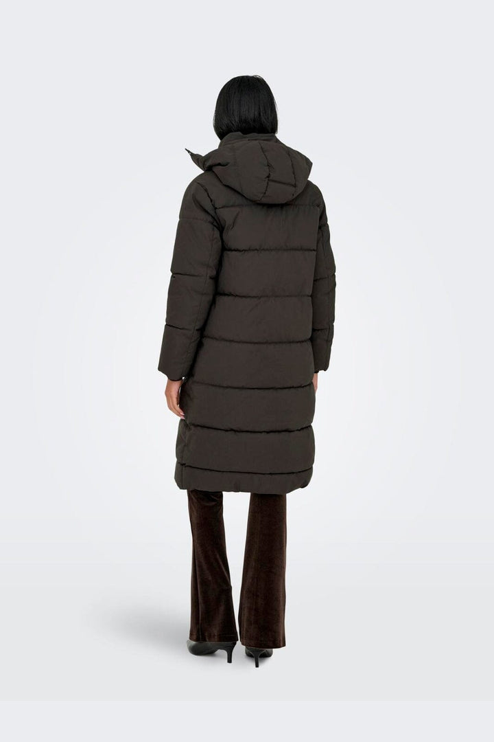 JDY - Jdymaja Long Padded Jacket Yfm - 5000375 Chocolate Torte Dtm Jdy Lining