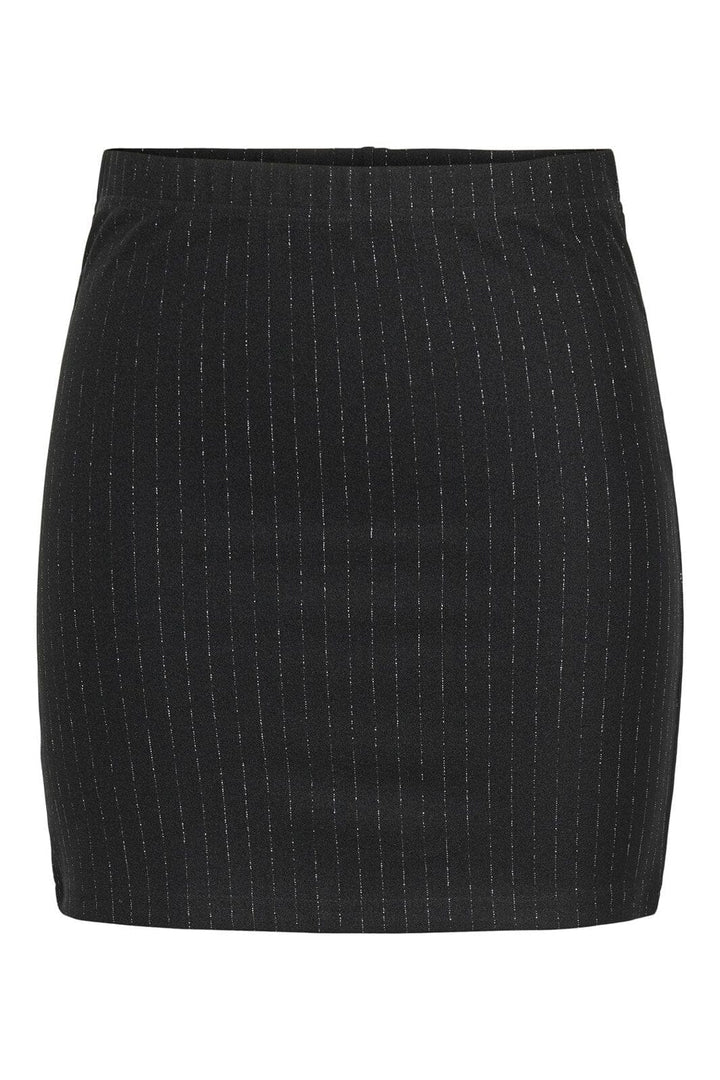 JDY - Jdymary Lurex Mini Skirt Dia - 4876373 Black Lurex Pinstripe