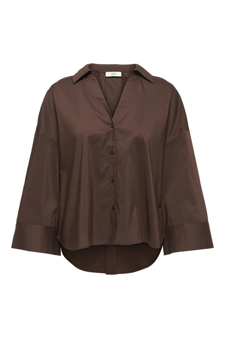 JDY - Jdymio 7/8 Shirt Dia - 4984161 Chicory Coffee