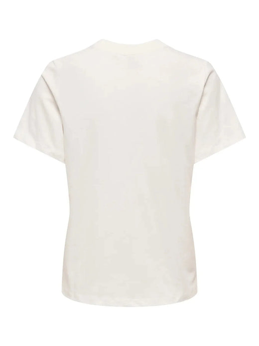 JDY - Jdypisa S/S Print Top - 4998331 Cloud Dancer Cherry T-shirts 