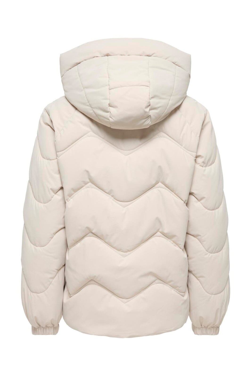 JDY - Jdypower Short Hood Puffer Hab - 5040844 Silver Lining