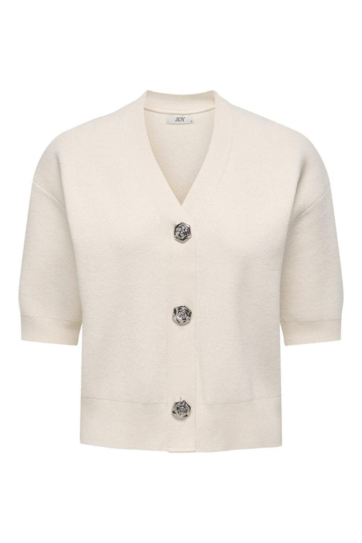 JDY - Jdyprime Life 2/4 V-Neck Cardigan Knt - 4939988 Whitecap Gray
