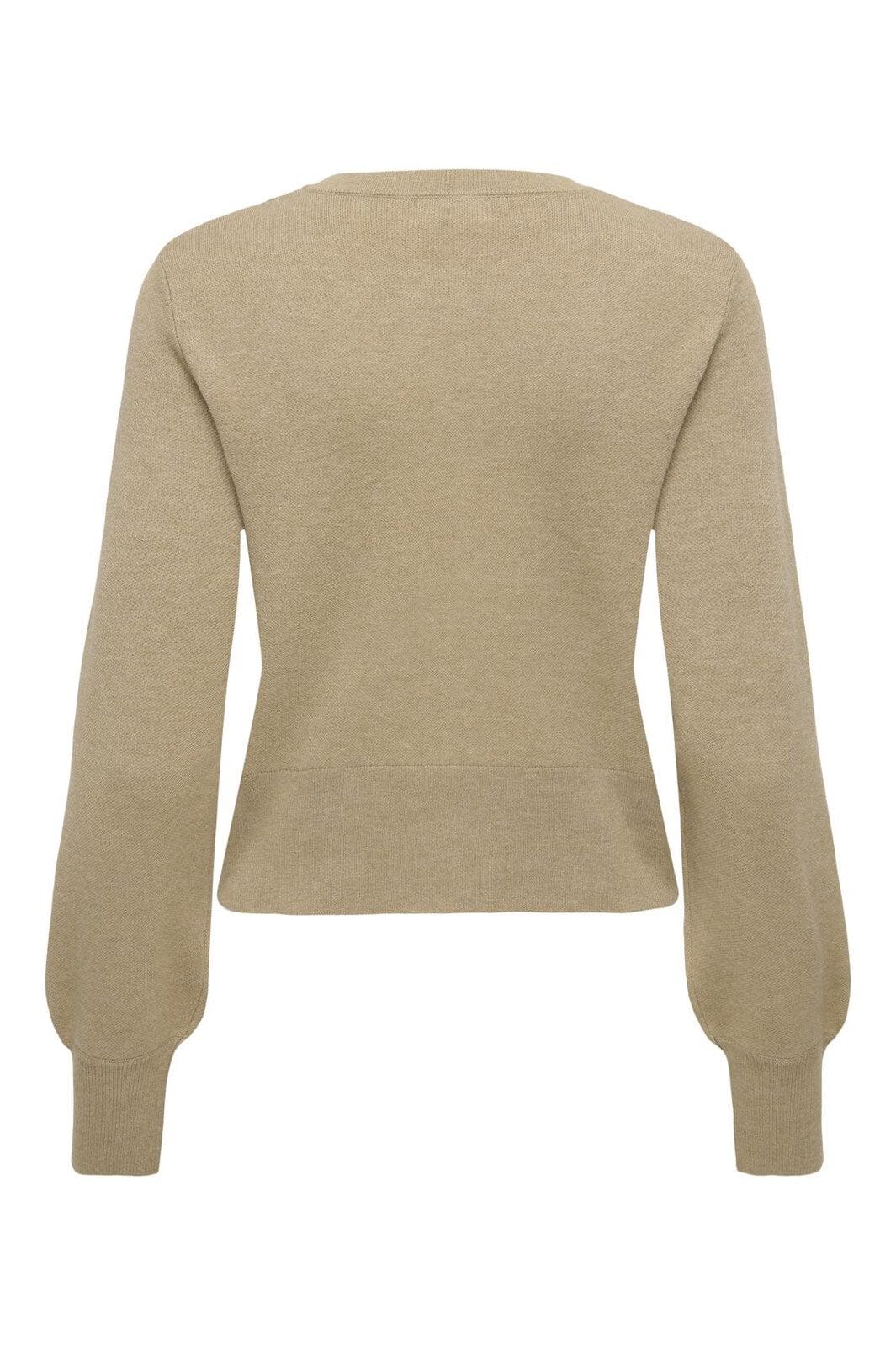 JDY - Jdyprime Life L/S O-Neck Button Card Knt - 4927871 Humus