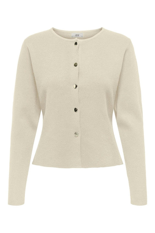 JDY - Jdyprime Life L/S On Fitted Cardigan Knt - 4931962 Whitecap Gray