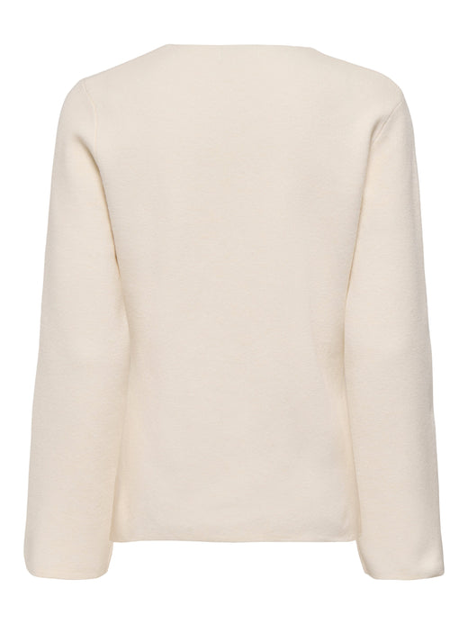 JDY - Jdyprime Life L/S V-Neck Cardigan Knt - 4989054 Whitecap Gray Cardigans 