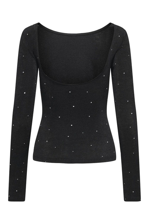 JDY - Jdyprime L/S Deep Back Top - 4840314 Black Stones