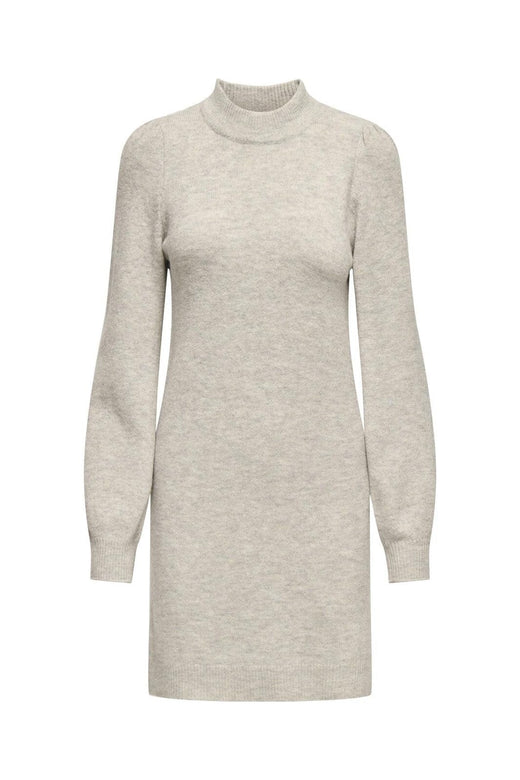 JDY - Jdyrue Life L/S High Neck Dress Knt - 3720419 Chateau Gray Melange