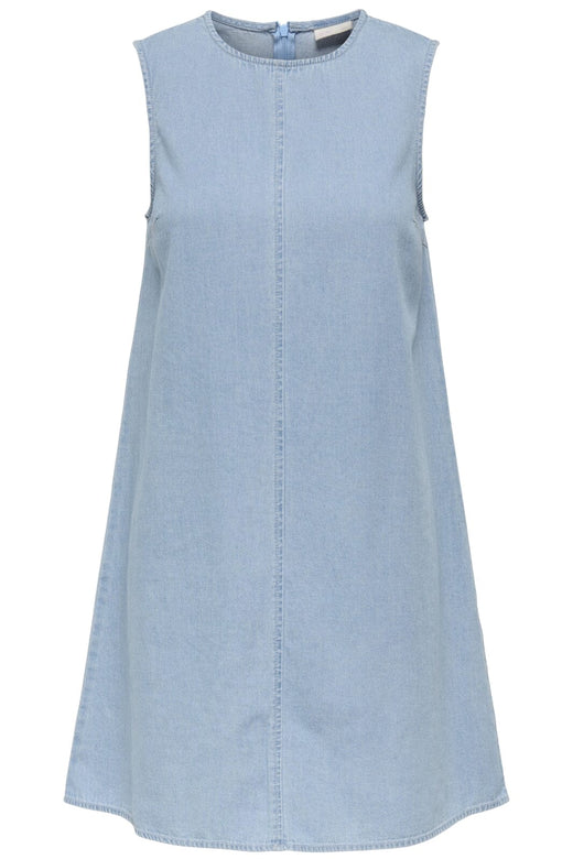 JDY - Jdysabrina Round Neck Dress 15351411 - 4787970 - Light Blue Denim
