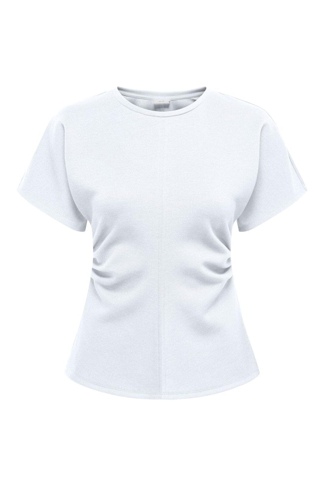 JDY - Jdysafina S/S Detail Top - 5020050 Bright White