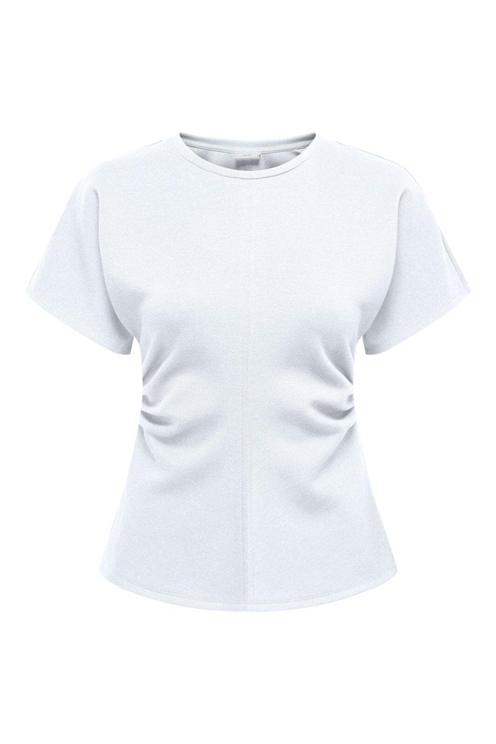 JDY - Jdysafina S/S Detail Top - 5020050 Bright White