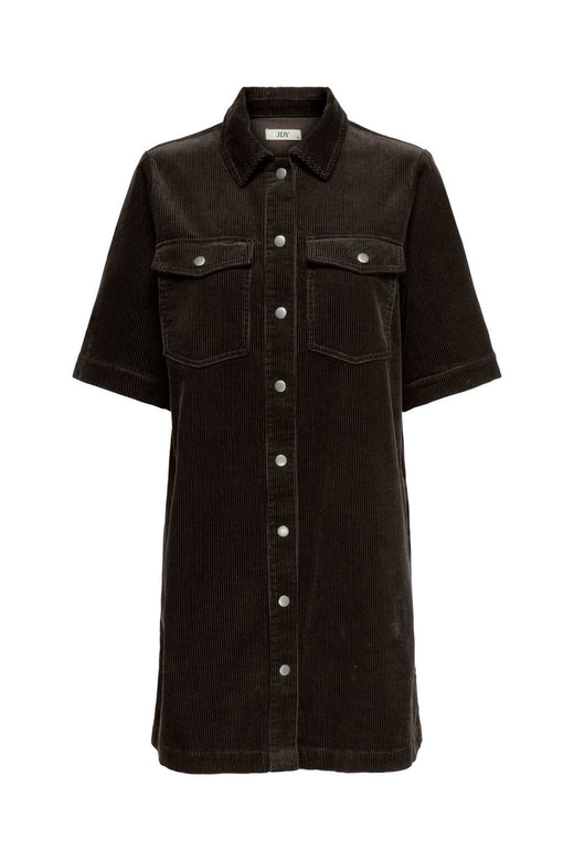JDY - Jdyshiraz S/S Button Dress - 5002525 Chocolate Torte