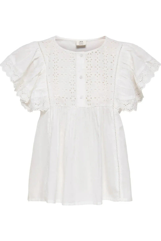 JDY - Jdysigga S/S Top - 5049071 Cloud Dancer Toppe 
