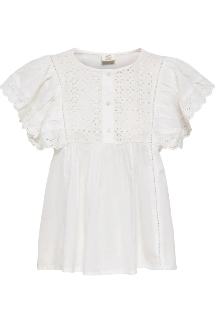 JDY - Jdysigga S/S Top - 5049071 Cloud Dancer Toppe 