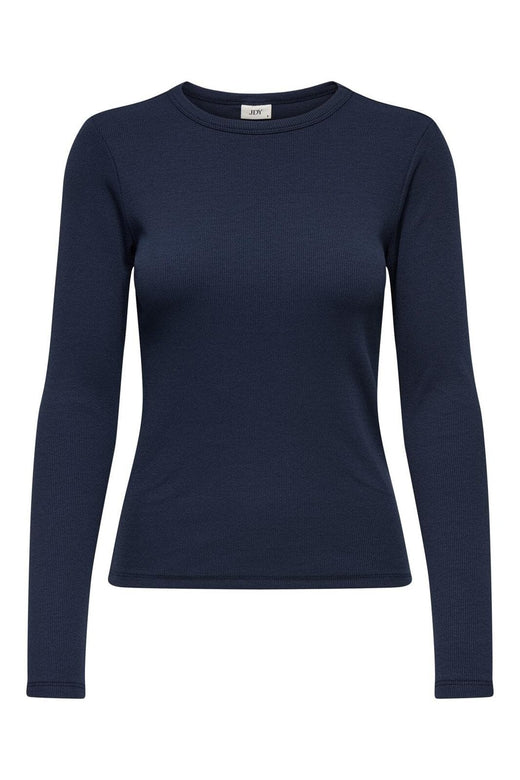 JDY - Jdysolar L/S O Neck Top Dia - 4890446 Navy Blazer