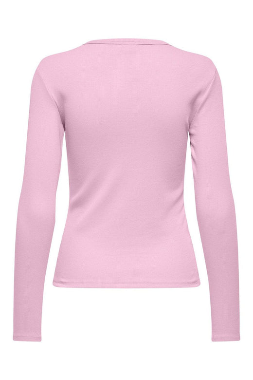 JDY - Jdysolar L/S O Neck Top Dia - 4957098 Pink Lady