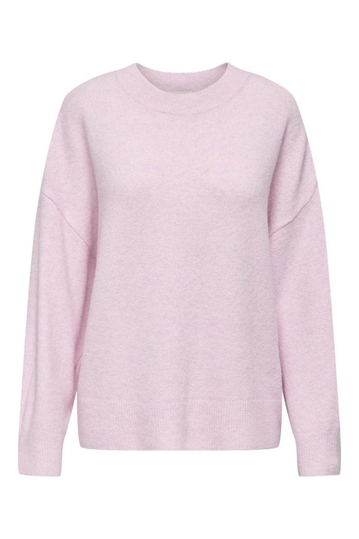 JDY - Jdysonja L/S O-Neck Pullover Knt - 4888614 Pink Lady Melange