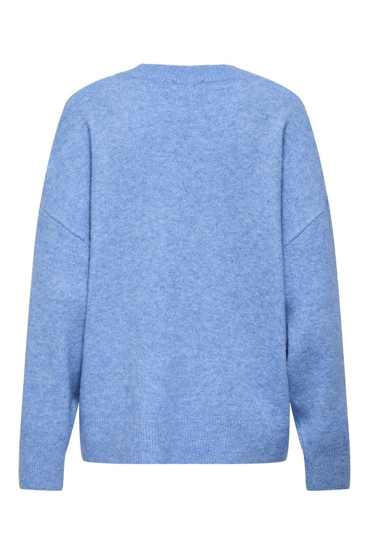 JDY - Jdysonja L/S O-Neck Pullover Knt - 4888615 Provence Melange