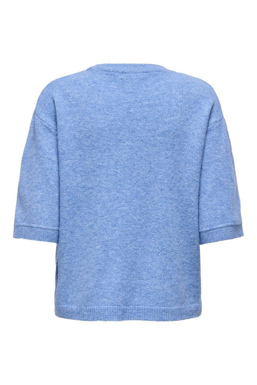 JDY - Jdysonja S/S O-Neck Pullover Knt - 4888620 Provence Melange