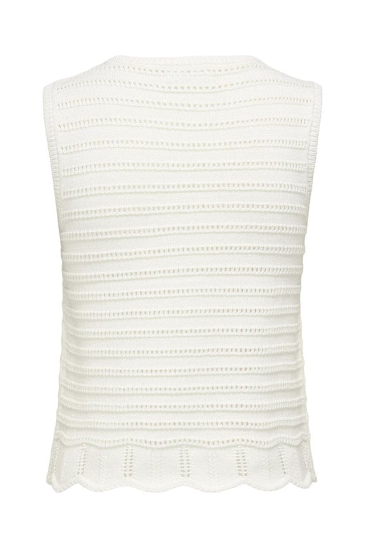 JDY - Jdytanja S/L O-Neck Top Knt - 4926966 Cloud Dancer