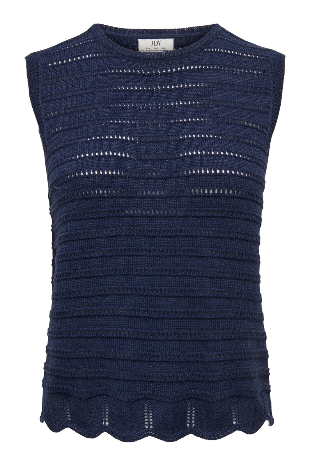 JDY - Jdytanja S/L O-Neck Top Knt - 5020386 Black Iris Toppe 