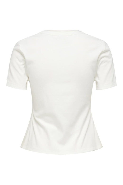 JDY - Jdytessa S/S Detail Top - 4925884 Cloud Dancer