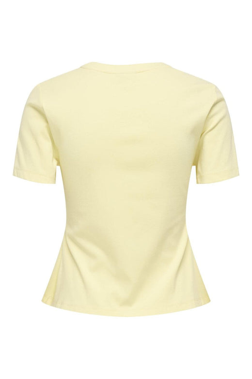 JDY - Jdytessa S/S Detail Top - 4965623 Double Cream