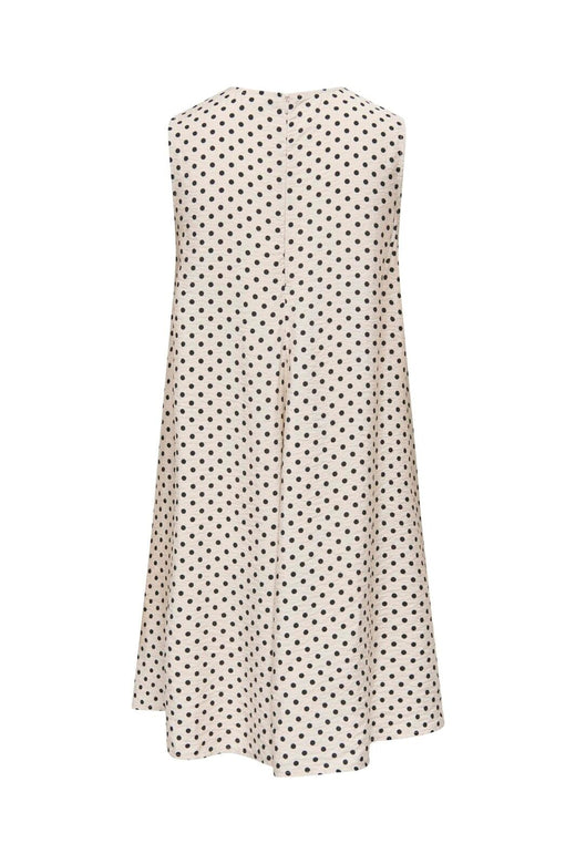 JDY - Jdytroya Barbara Life S/L Dress - 5054434 Pumice Stone 21-03-26 Pumice Stone W. Black Dot