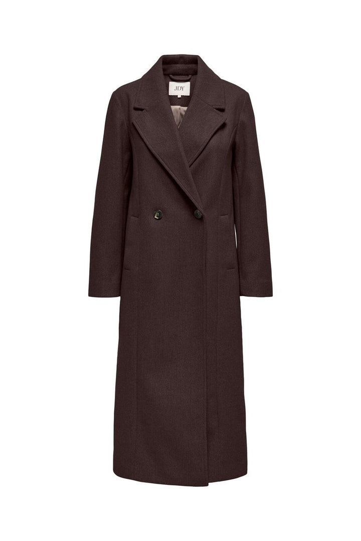 JDY - Jdyviola Life X-Long Coat Hab - 5104904 Chocolate Torte