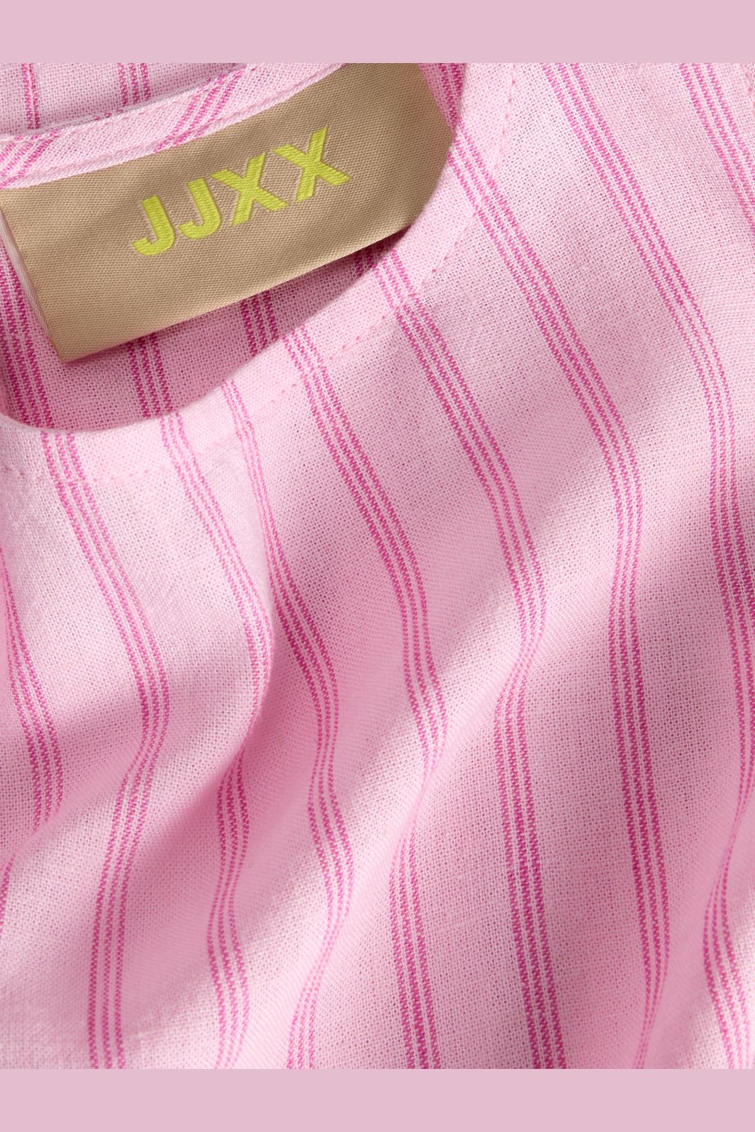 Jjxx - Jxalmira Linen Ble Short Sl Dress Ln - 4919740 Pink Lady Fiji Flower