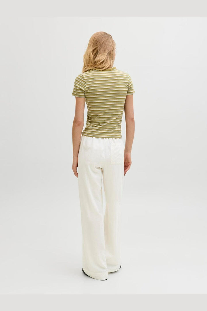 Jjxx - Jxalmira Linen Blend Pant Ln - 4906566 Blanc De Blanc