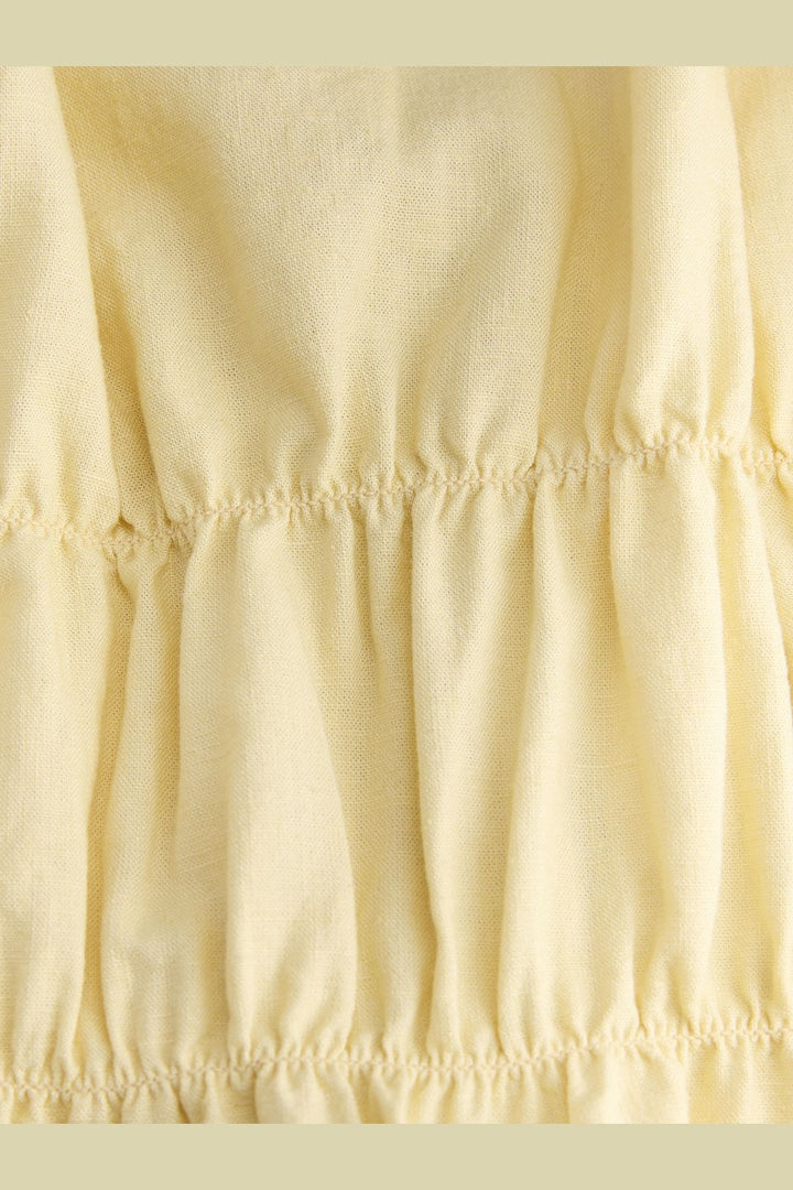 Jjxx - Jxalmira Linen Blend Tie Sl Top Ln - 4919741 Sunlight