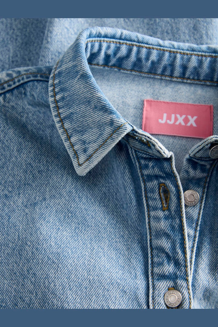 Jjxx - Jxamara Sille Ss Short Dress Sn - 4907322 Light Blue Denim