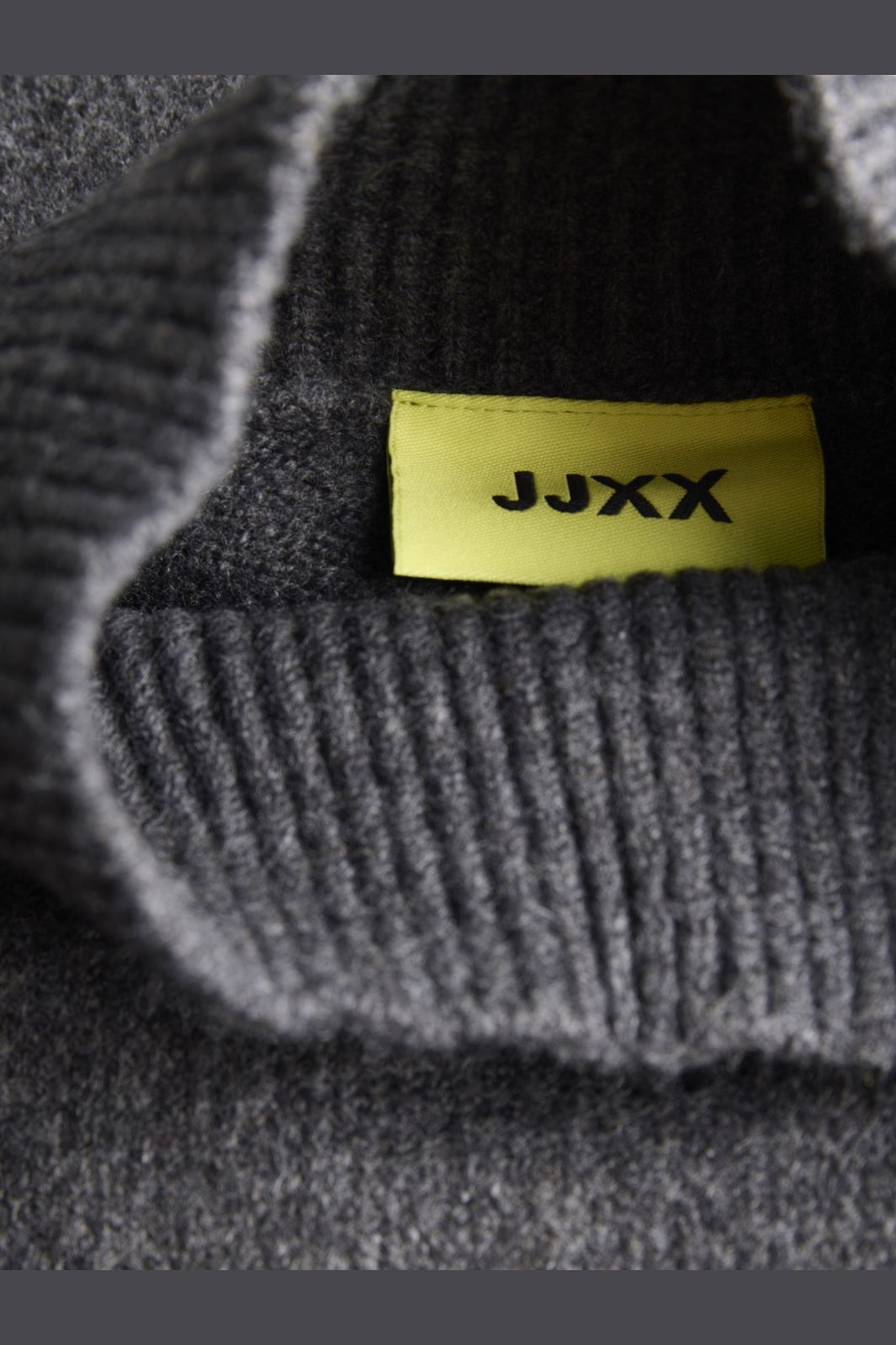 Jjxx - Jxcharlie High Neck Knit - 5057148 Dark Grey Melange