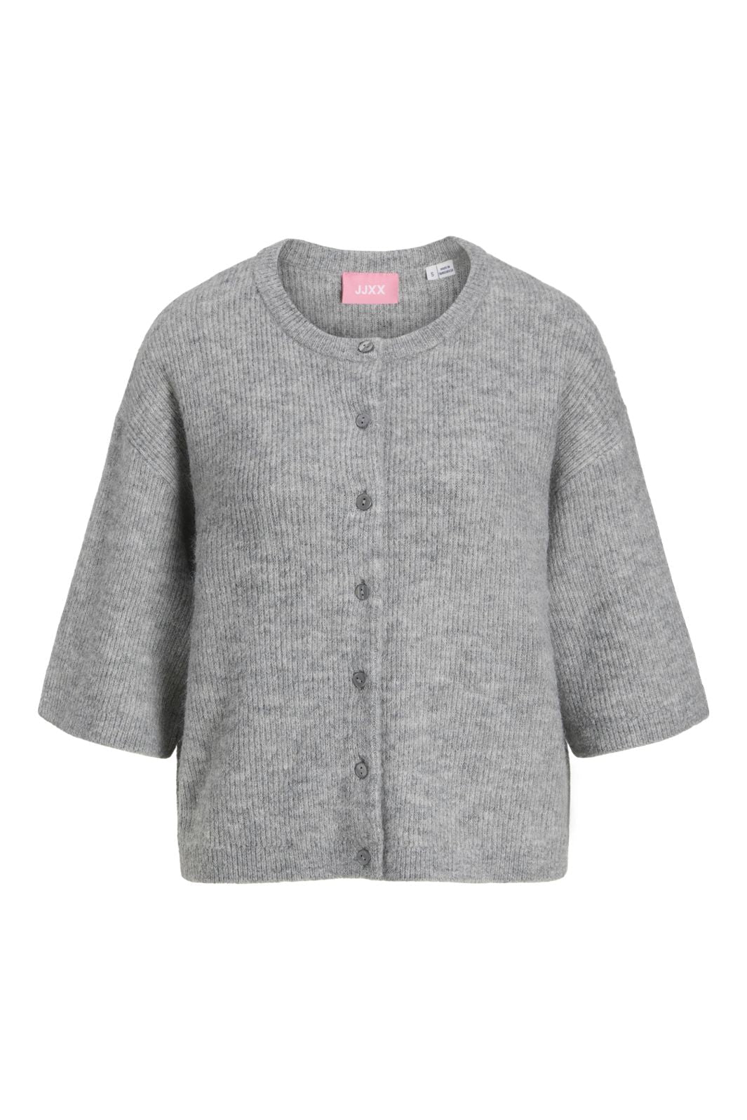 Jjxx - Jxevi Ss Cardigan Knit - 4832228 Medium Grey Melange