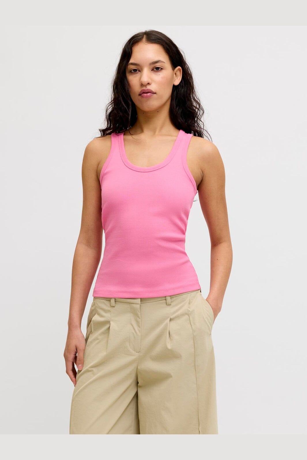 Jjxx - Jxfrida Sl U-Neck Top - 4969124 Morning Glory