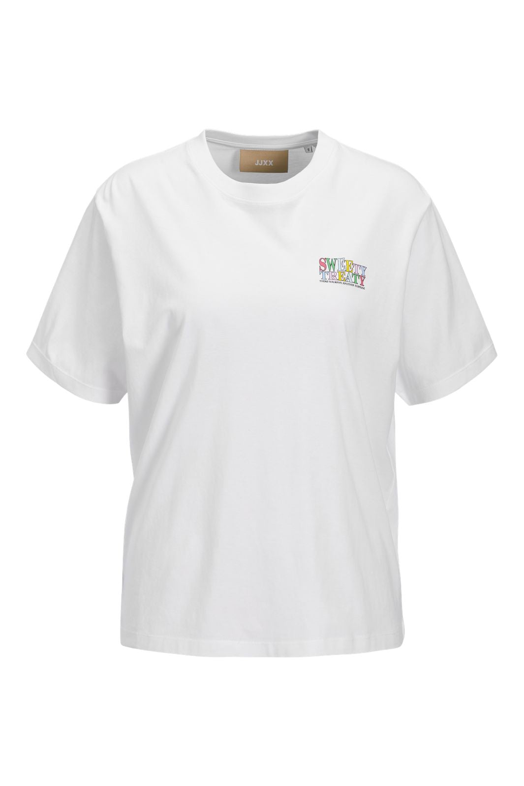 Jjxx - Jxfriendly Loose Ss Tee Tg - 4851556 Bright White Sweety Treaty