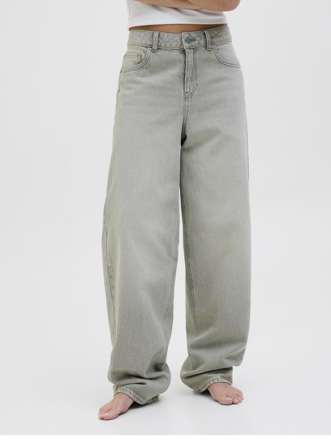 Jjxx - Jxfuji Barrel Jeans R210 - 4716363 Light Grey Denim