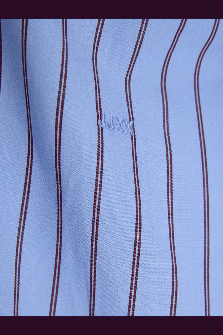 Jjxx - Jxjamie Ls Relaxed Poplin Shirt - 4903188 Vista Blue Cabernet