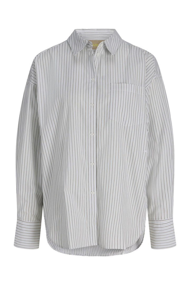 Jjxx - Jxjamie Ls Relaxed Poplin Shirt - 4919749 Skyway Stripes