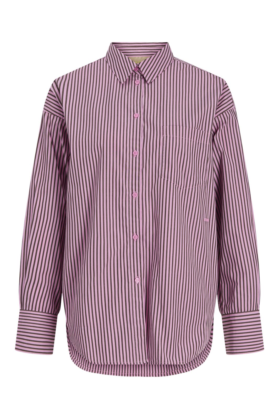 Jjxx - Jxjamie Ls Relaxed Poplin Shirt - 5040519 Orchid Smoke Demitasse