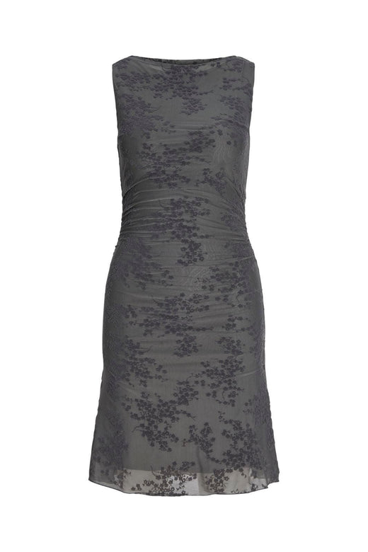 Jjxx - Jxjasmin Minna Flock Sl Dress Ln - 5034522 Steel Gray Kjoler 