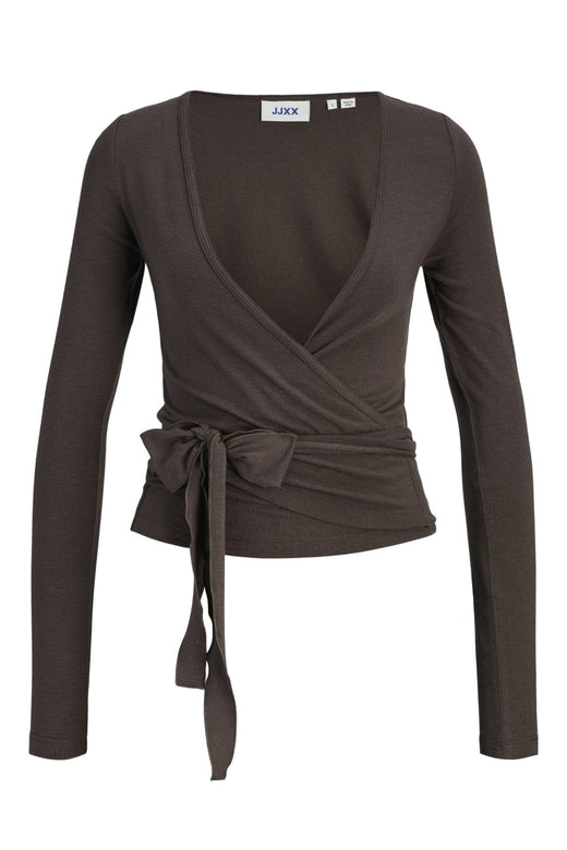 Jjxx - Jxluna Wrap Ls Cardigan - 4949950 Seal Brown