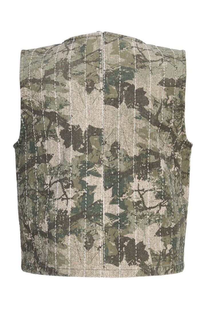 Jjxx - Jxmabel Sille Top Ln - 5133185 Dusky Green Forrest