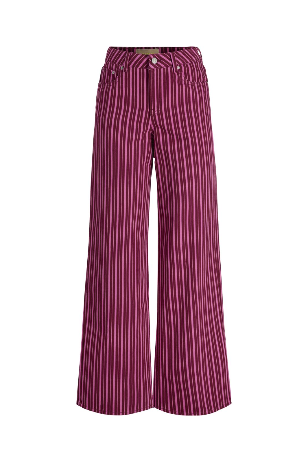 Jjxx - Jxmaddy Wide Pant Sn - 4917984 Cabernet Fiji Flower