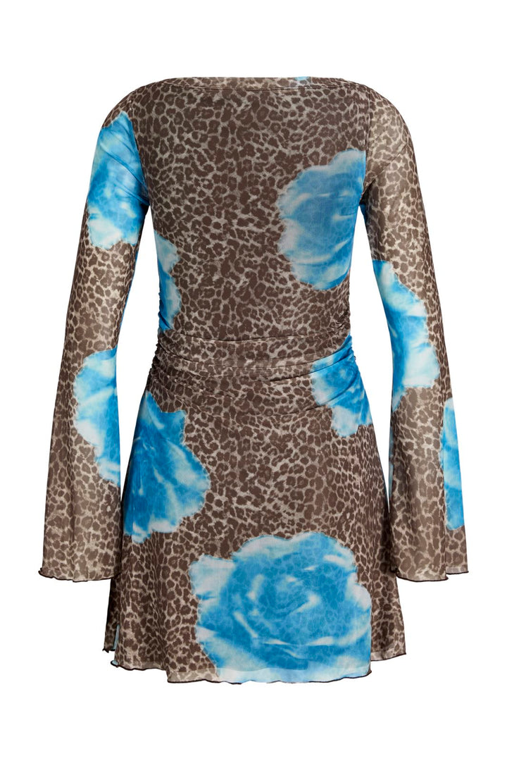 Jjxx - Jxminna Mesh Ls Dress - 4903914 Pine Bark Leo W. Swim Cap Rose