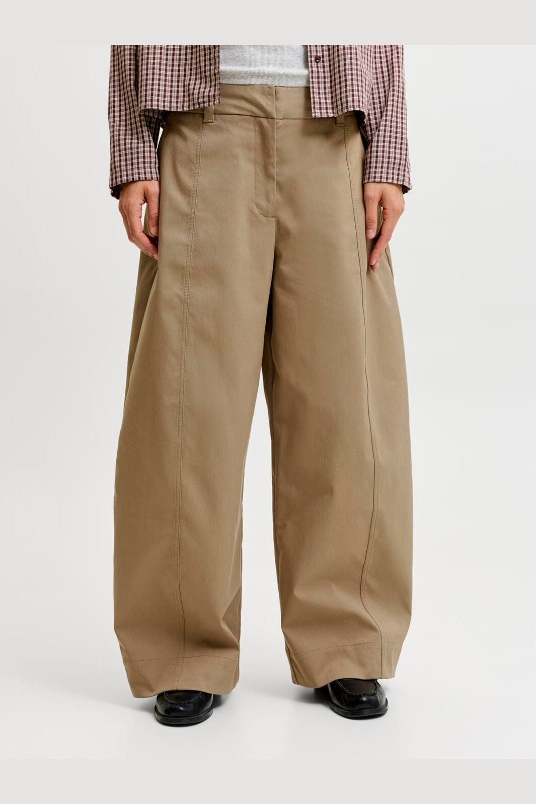 Jjxx - Jxruby Suma Baggy Barrel Pants - 5077734 Petrified Oak