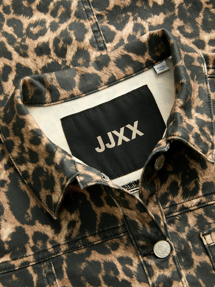 Jjxx - Jxsarah Amor Leo A-Shape Ss Dress - 4795306 Cornstalk Leopard